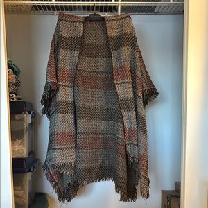 Plaid Women's Poncho